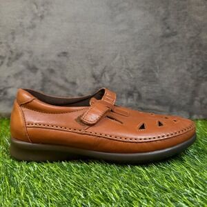 SAS Brown Leather Flats